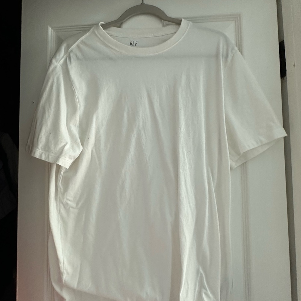 GAP White Short Sleeve Tees Essential Cotton